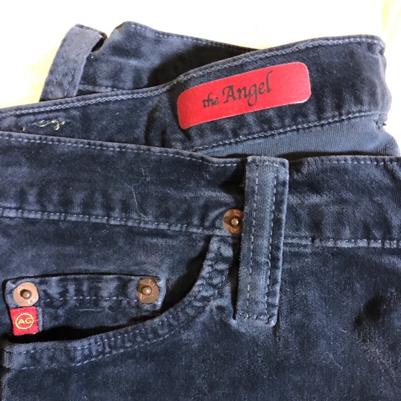 AG Adriano Goldschmied The Angel Low Rise Velveteen Bootcut Jeans 27 - Picture 3 of 7